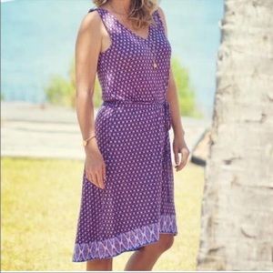 Matilda Jane Summer Caravan Purple Hi lo Sleeveless dress size small